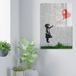 Wallity Cuadro Decorativo de Banksy 50 x 70 cm Multicolor